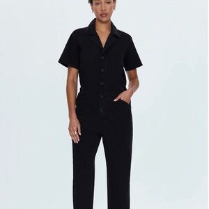 Pistola Faded Black Grover Short Sleeve Jumpsuit